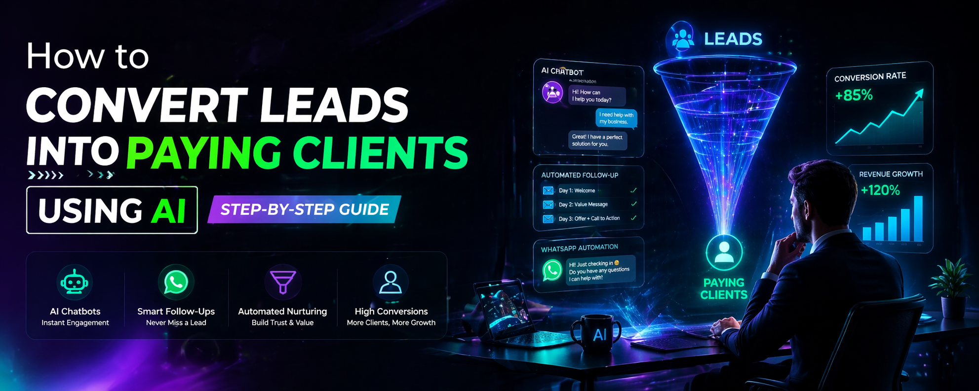 How to Convert Leads into Paying Clients Using AI